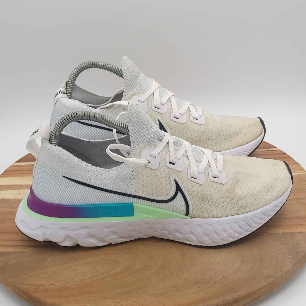 Nike Men's Size 8.5 React Infinity Run FK White Casual Sneakers CD4371-102