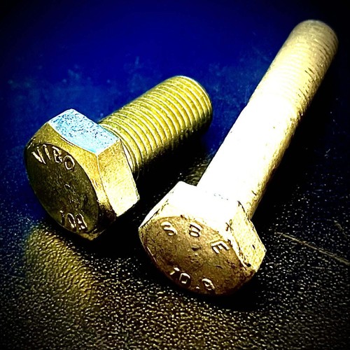 M10 M12x1.25 Fine Pitch Hex Bolt High Tensile 10.9 BZP DIN 960 - Picture 5 of 8