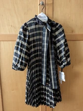 RED Valentino Pleated Dress with Bow Size 0 (NEW WITH TAG)