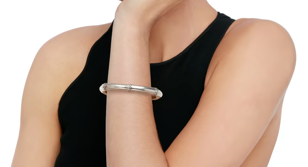 JOHN HARDY Vintage Sterling Silver .925 Bamboo Bangle Bracelet