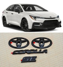 4pcs Gloss 2020-24 Toyota Corolla Se Black Out Emblem Overlay Kit 00016-12181
