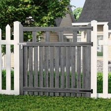 Garden Wooden Gate Pedestrian Side Gate Wood Yard Porch Door with Free Fittings