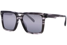 Michael Kors Abruzzo MK2217U 396688 Sunglasses Men's Black Horn/Grey Lenses 55mm