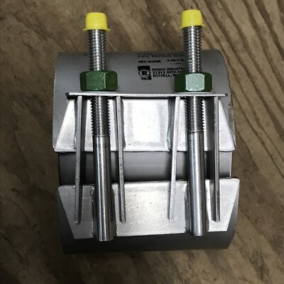 ROMAC SS1-7.46 x 6 Stainless REPAIR CLAMP 7.05-7.46 x 6  long 111-07460600 AC