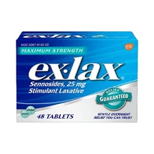 Ex-Lax Max Strength Laxative Pills for Constipation 48ct