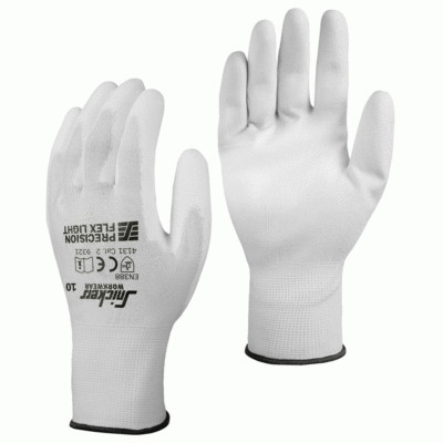Snickers 9321 Precision Flex Light Handschuhe - WEISS