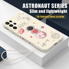 Couple Case For Samsung Galaxy S26 S25 S23 S24 S22 Ultra Astronaut Lanyard Cover