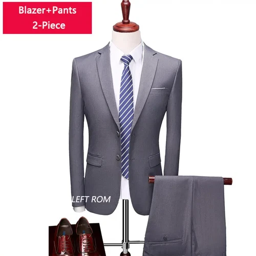 ( Sakko + Weste + Hose ) Boutique Herren Anzug 3-teiliges Set Bräutigam Brautkleid - Bild 50 von 52