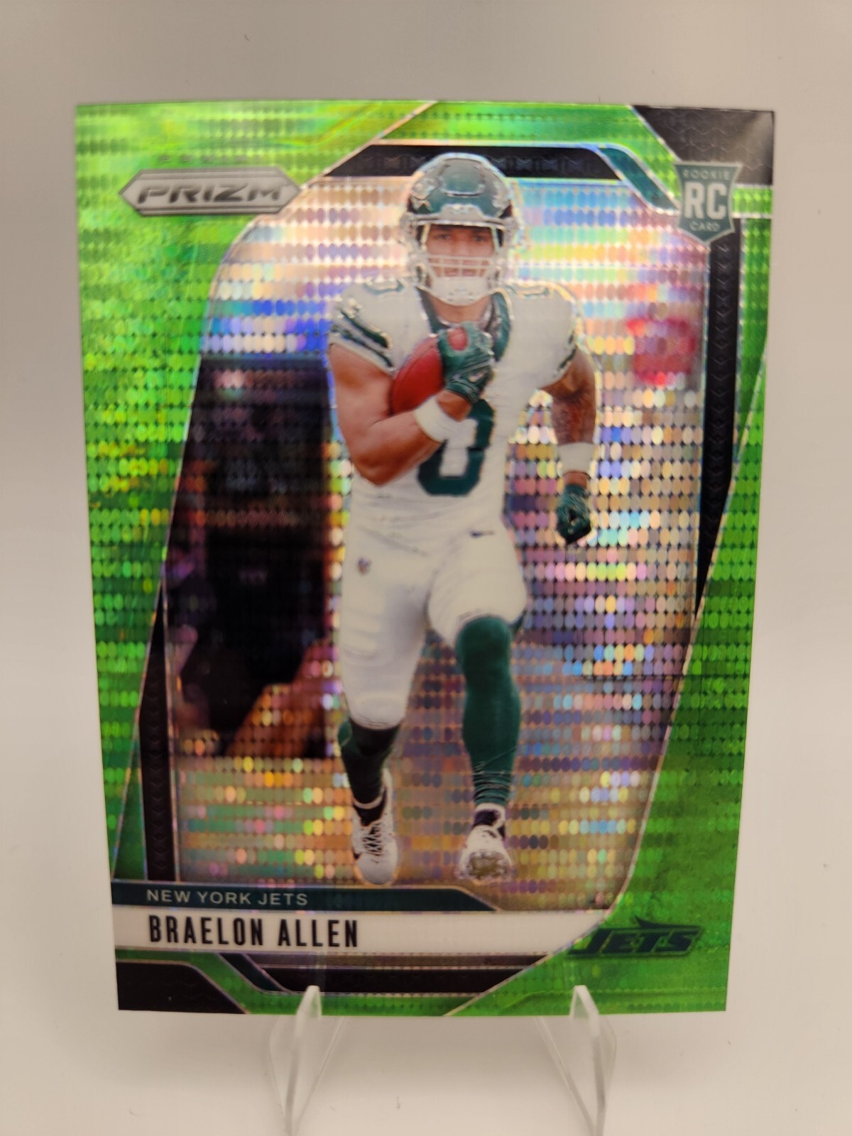 2024 Panini Prizm - Rookies Braelon Allen #311 Neon Green Pulsar Prizm (RC)