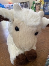 Small Size Baby Lamb by Aurora, plush, stuffed animal Brown Feet