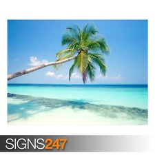 TROPICAL ISLAND poster - scenic beach picture print art available in sizes A0-A4