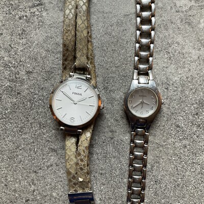 Pair of Fossil Womens Watch Both Watches Run Great Bin T