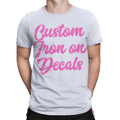 Individuelle Bügelbilder für T-Shirts fetter Text perfekt für alle Anlässe #TA-195