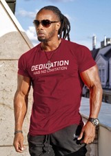 Sports T-shirt Men's Short Sleeve Cotton Fitness T shirt Muscle Training