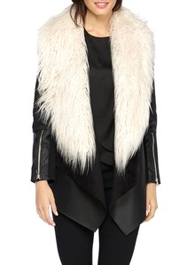 faux fur removable collar