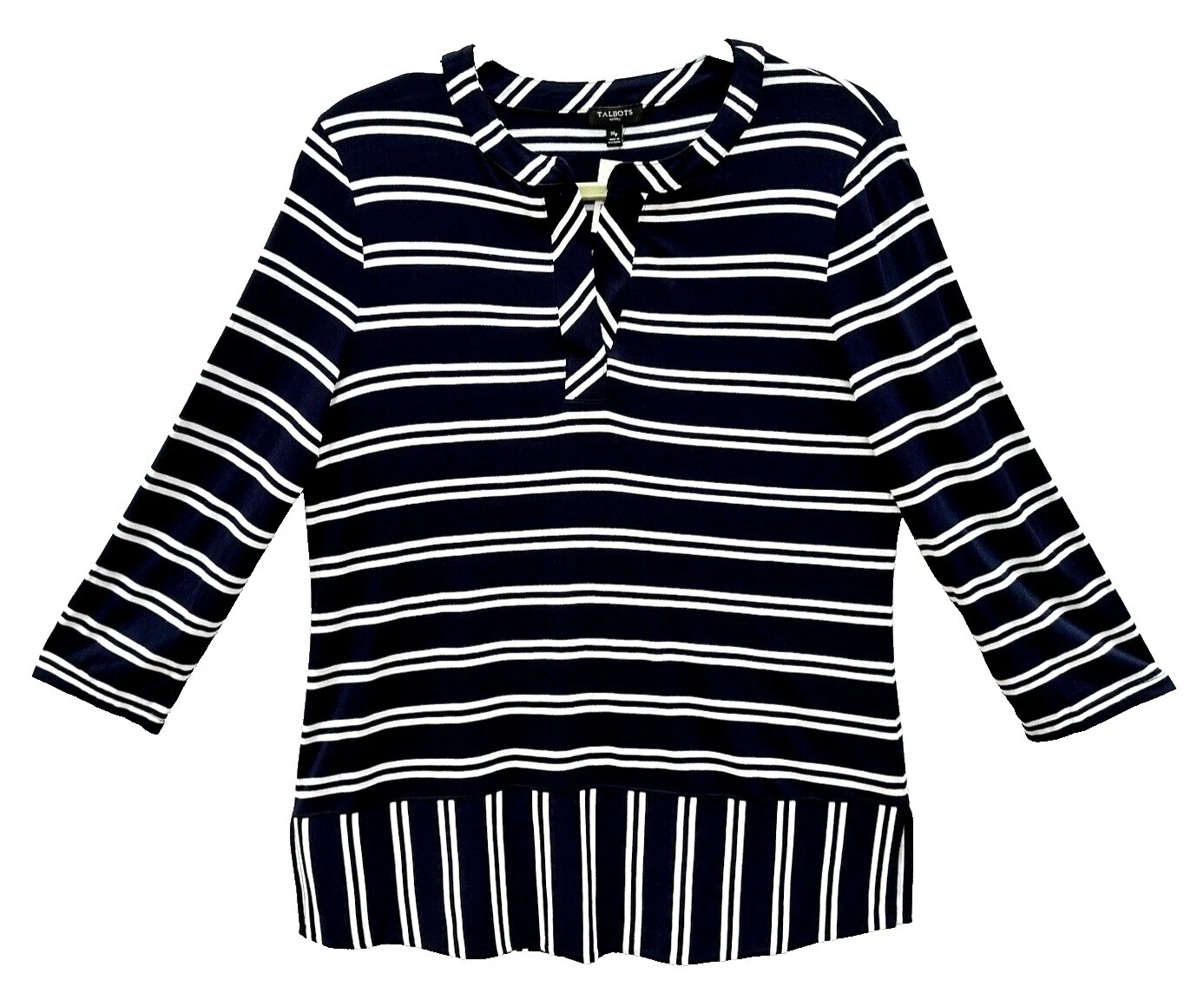 Talbots Petites Striped Blouse Business Tops for Women