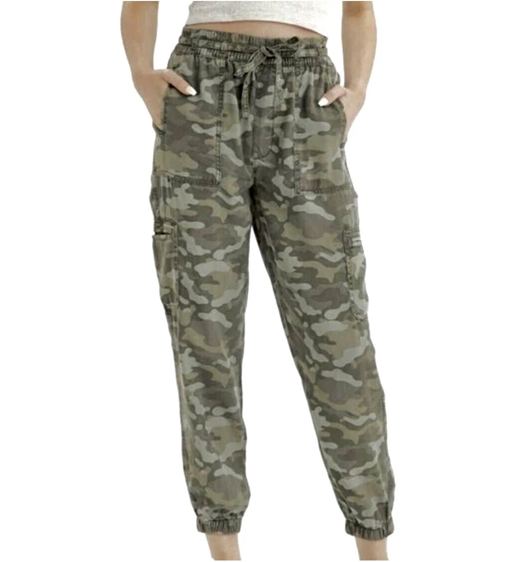 Camo drawstring joggers hot sale
