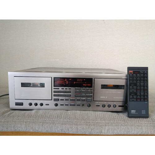 YAMAHA　KX-T950 ダブルカセットデッキ　ヤマハ　動作品 Yamaha KX-T950 double cassette deck with remote control
