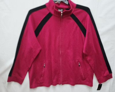 Rafaella Woman Zip Front Jacket Size 3X Athletic Mesh NWT's