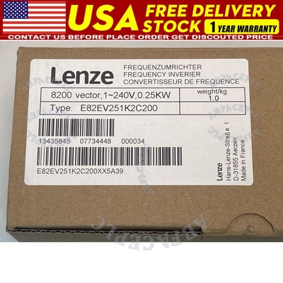 Lenze E82EV251_2C200 Frequency Inverter 8200 Vector E82EV251K2C200 US Seller NEW