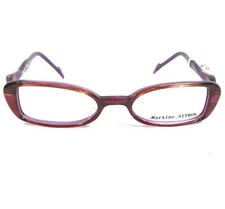 Martine Sitbon 6241 Eyeglasses Frames Clear Purple Red Rectangular Cat Eye 143