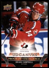 2023-24 UPPER DECK UD CANVAS PROGRAM OF EXCELLENCE BRIAN CAMPBELL TEAM CANADA