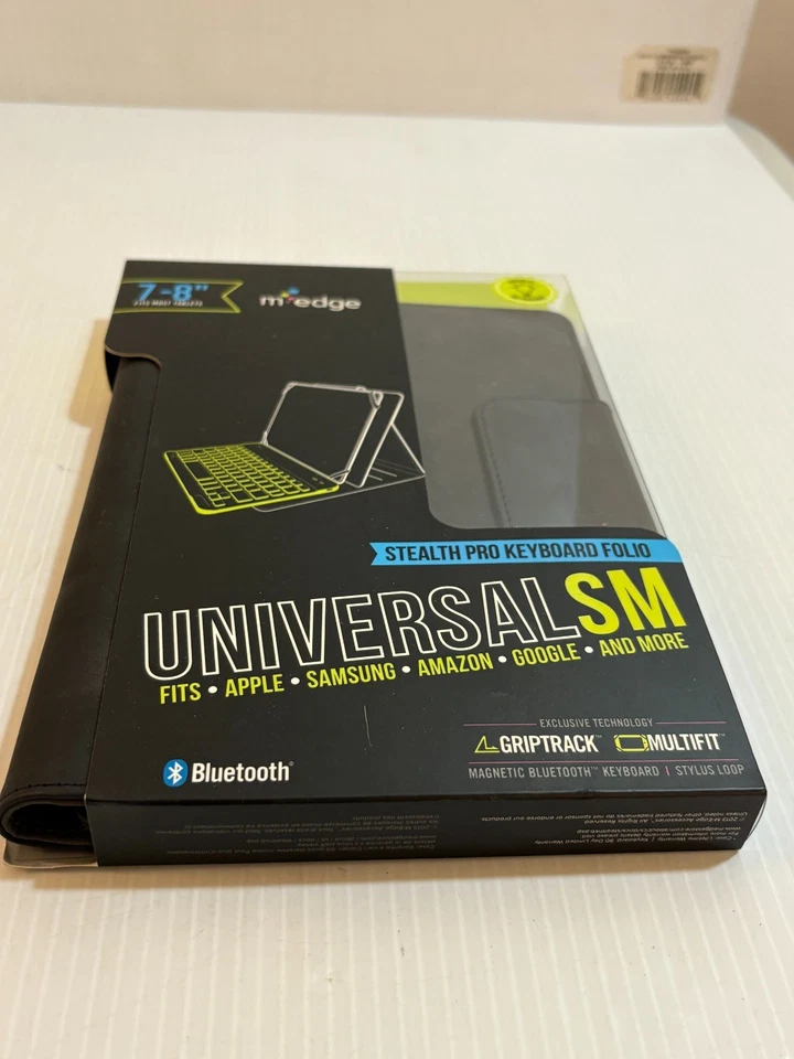 M-Edge NEW Universal SM Stealth Pro Keyboard Folio Tablet Case 7-8" Backlit - Image 2 of 4
