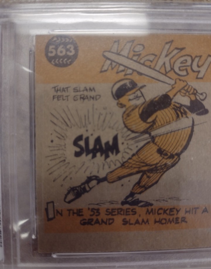 1960 Topps Mickey Mantle AS #563 PSA 3 NY YANKEES HOF * HIGH NUMER *SHARP CARD ! view 4