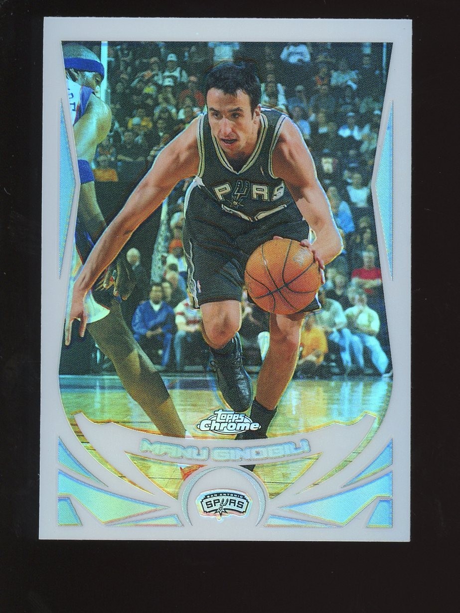 2004-05 TOPPS CHROME MANU GINOBILI #60 REFRACTOR
