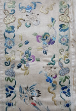 Chinese Birds Embroidery Needlework Silk Antique