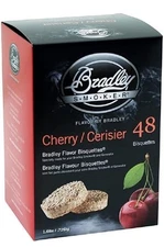Bradley Smoker Bisquettes for Grilling and BBQ, Cherry Wood Blend, 48 Pack