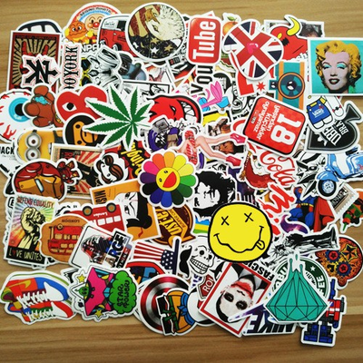 #ad US 100pcs Skateboard Stickers Bomb Vinyl Laptop waterbottle Luggage Decals Dope $4.00