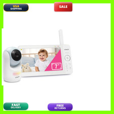 Vtech Baby Monitor No Wifi 7 Ips Screen 5000Mah 12Hr Battery 360 Pan Tilt Zoom