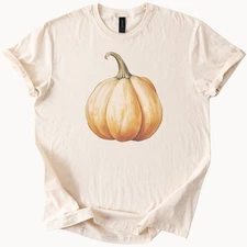 Hand Drawn Pumpkin Shirt Fall Aesthetic Pumpkin Graphic Tee Autumn Shirt