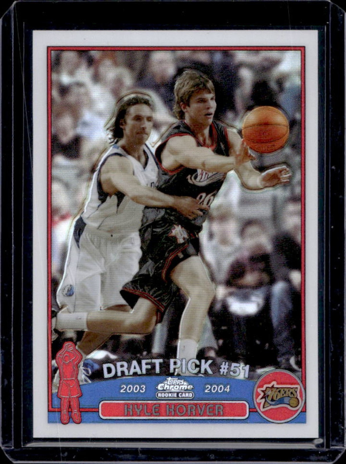 2003-04 Topps Chrome Kyle Korver Refractor Rookie RC #153 76ers