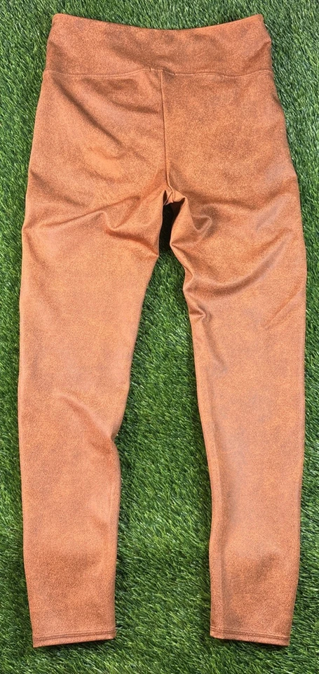 NYDJ Talla M Naranja Quemado Cuero Like Lift X Tuck Tecnología Esculpir Sus Leggings Foto 2 de 4