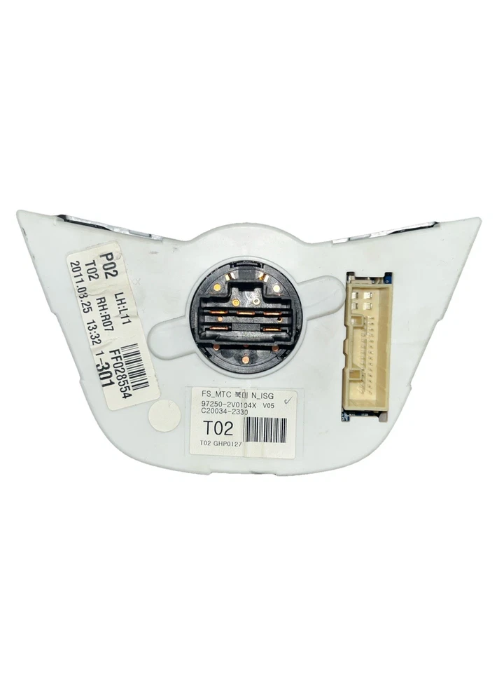 Hyundai Veloster 2012 2017 calefacción aire acondicionado control de temperatura acabado opaco OEM Foto 2 de 3