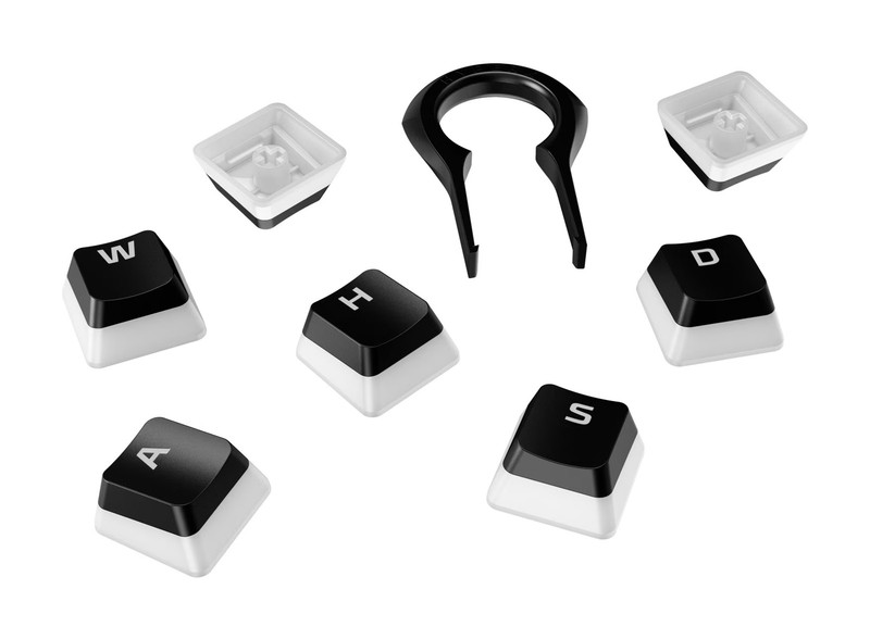 HyperX Pudding Keycaps Full Key Set ABS Black (UK Layout)