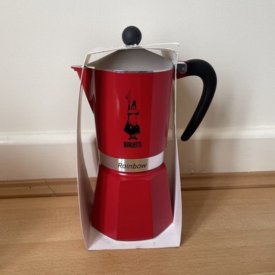 Bialetti Regenbogen Rot 6 Tassen Mokkakanne Herdplatte Espresso Kaffeemaschine Kaffeemaschine Kaffeemaschine