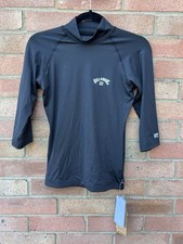 Billabong gilet da donna Tropic Surf UV50 manica corta nero ciottoli taglia 10 M