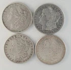 Lot Of 4 Morgan Silver Dollars- 1878 S, 1891 O, 1879, 1889 O-