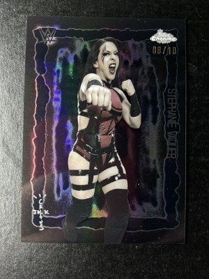 2025 Topps Chrome WWE Cactus Jack Stephanie Vaquer /10 Black Festival Fury