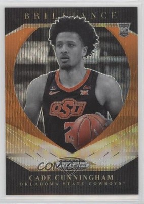 2021 Panini Prizm Draft Picks Orange Wave 55/75 Cade Cunningham #1 Rookie RC 7y2