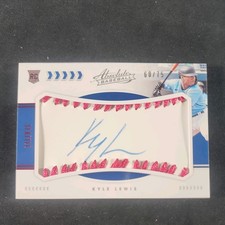 2020 Panini Absolute - Rookie Material Signatures Kyle Lewis #146 Pink /75 