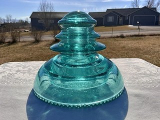 TOUGH FIND! CONVERSE CD 283 “PROVO TYPE” GLASS POWER INSULATOR…LOOK