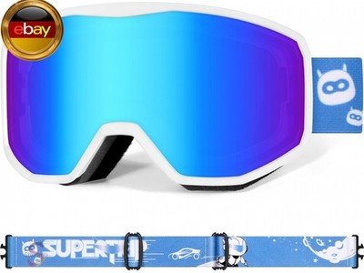 Supertrip Skibrille Kinder, Ski Snowboard Brille Verspiegelt für