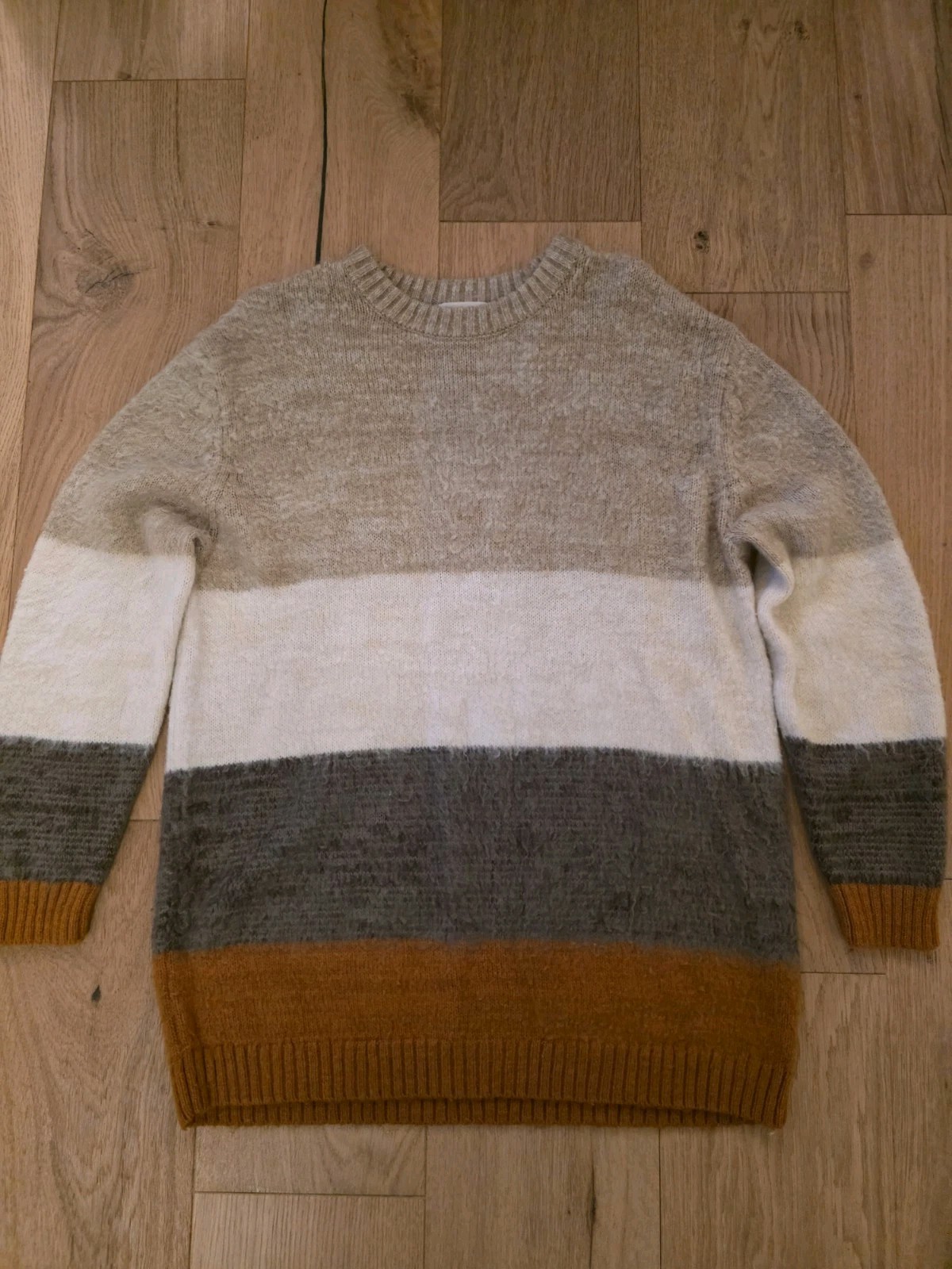 Universal Thread Colorblock Knit Pullover Sweater… - image 1