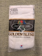 Vintage Fruit of the Loom Golden Blend briefs 34-36 medium new in package
