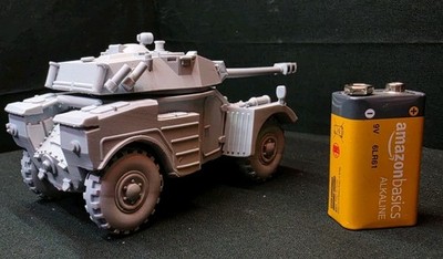 1:35 Panhard AML-90 light armored car. Resin Model. Primed & Paint Ready. 