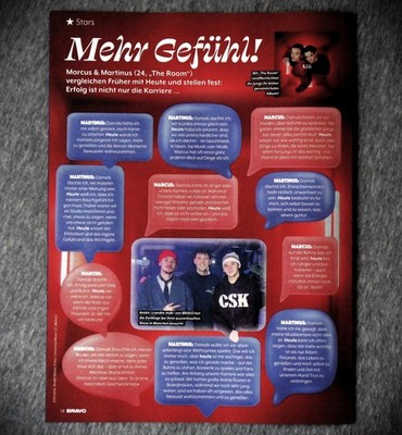 Marcus & Martinus _ 2026 - 1 x A4 - Clippings Berichte aus Zeitschrift BRAVO #